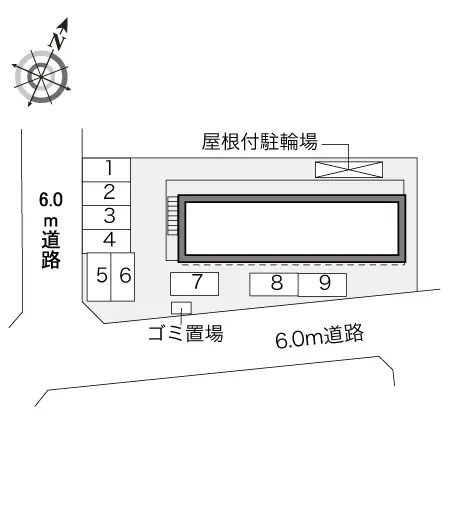 ★手数料０円★上尾市川１丁目　月極駐車場（LP）